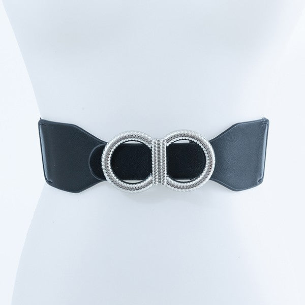Silver Buckle Minimal Chic Fashion Belt