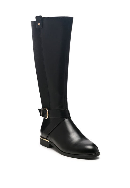 Black Snowd Beat Chill Knee High Boots
