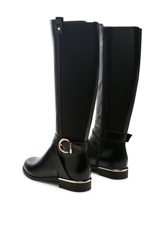 Black Snowd Beat Chill Knee High Boots