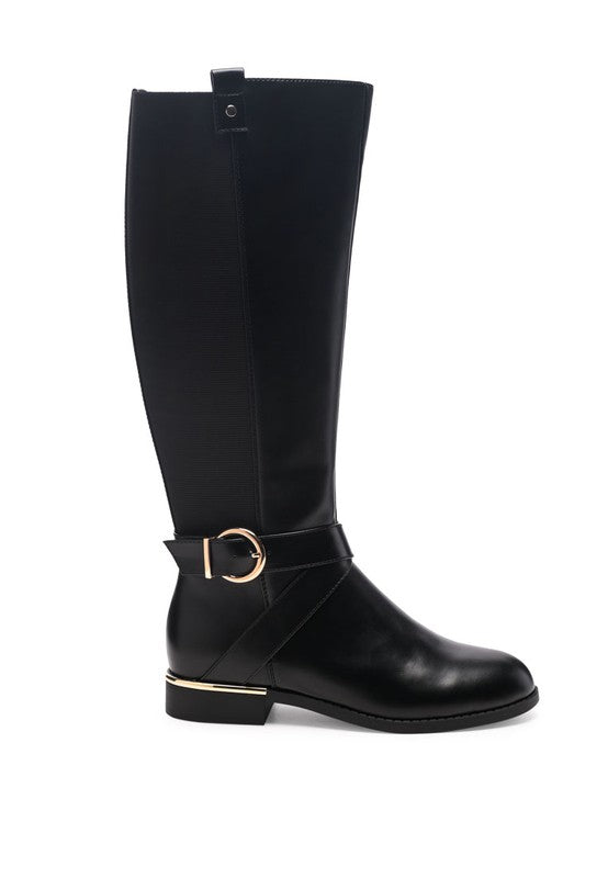 Black Snowd Beat Chill Knee High Boots