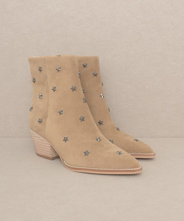 Tan  Ivanna - Star Studded Western Boots