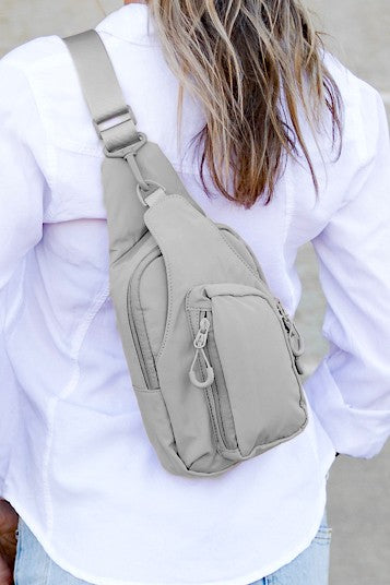 Bolso bandolera reversible de nailon Pippa