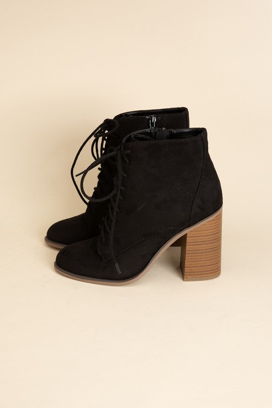 Black Lace Up Boots