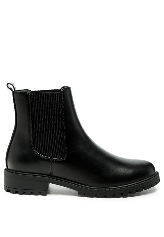 Black  Chelsea Styled Ankle Boots