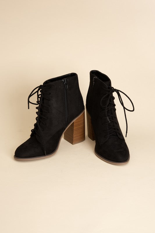 Black Lace Up Boots