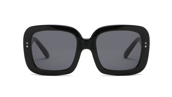 Black Retro Square Fashion Sunglasses