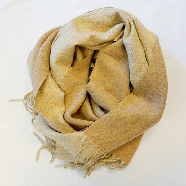 Beige Double Sided Reversible Scarf