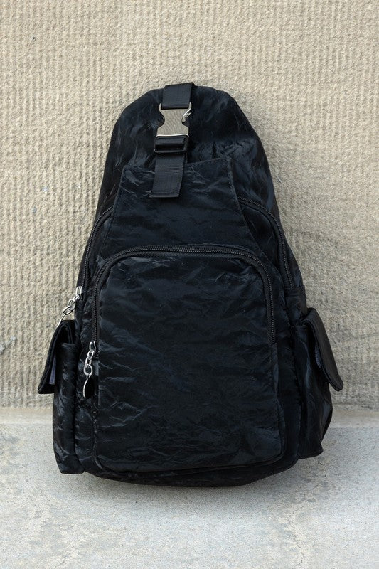 Black Convertible Backpack Sling