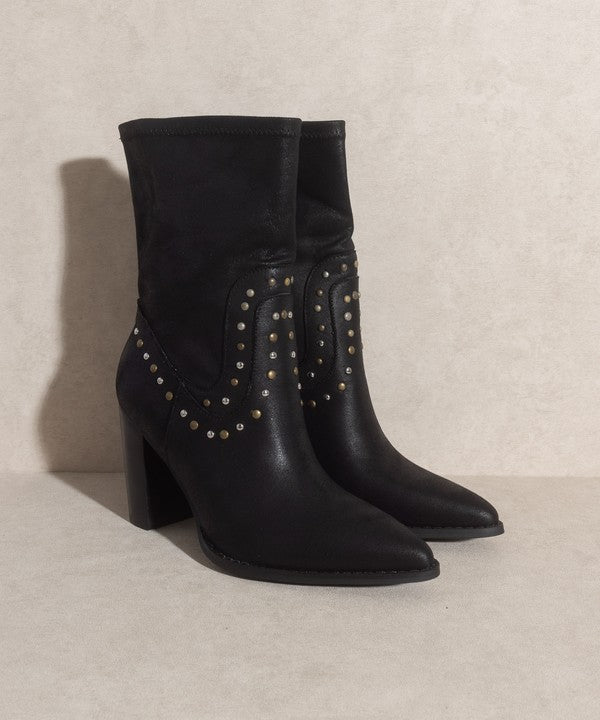 Black Western Studded Boots