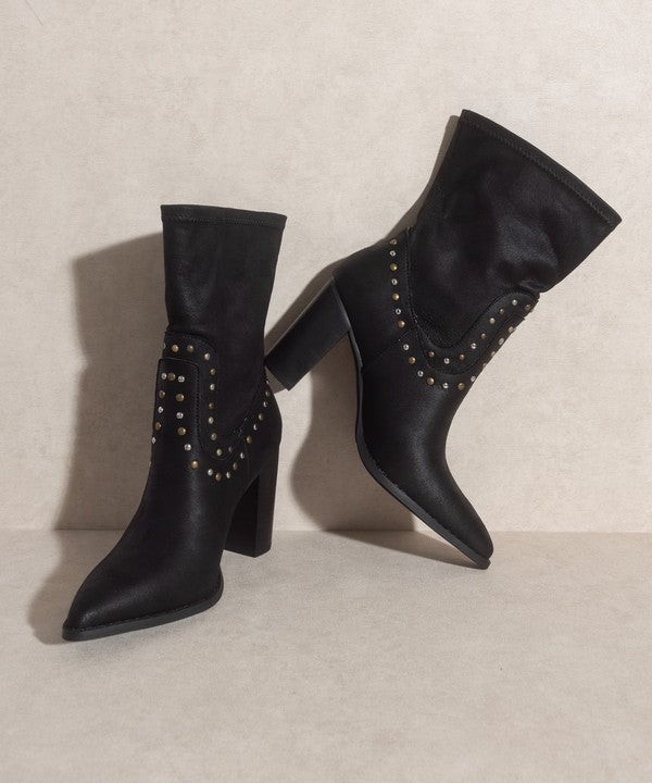 Black Western Studded Boots