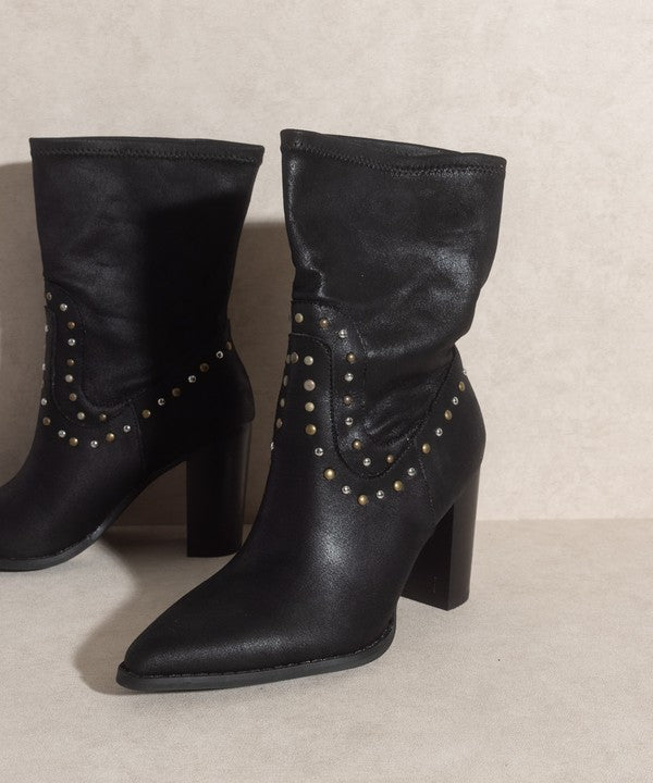 Black Western Studded Boots