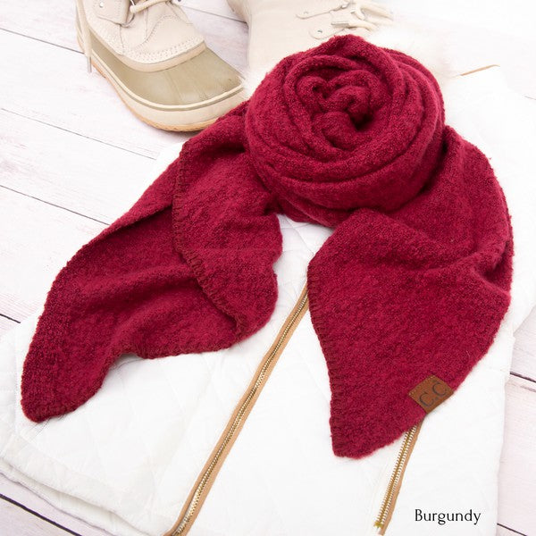 Burgundy Ultra-Soft Draped Scarves