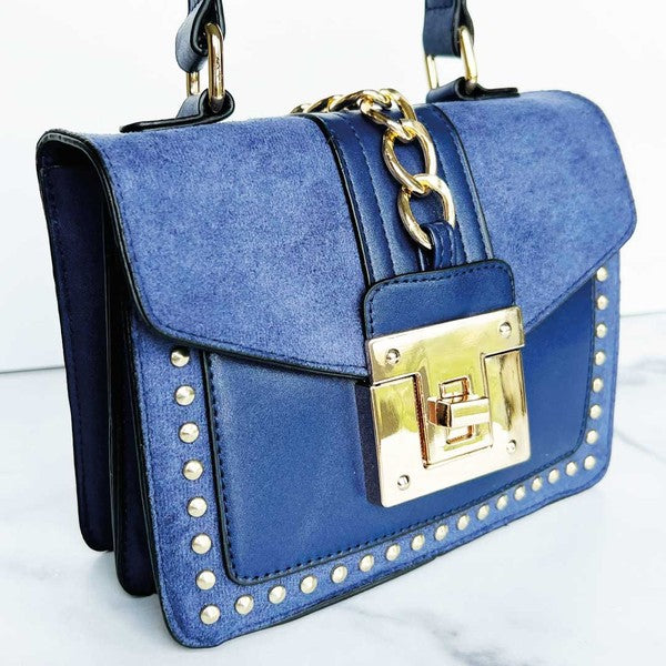 Fiona Blue Shoulder Bag