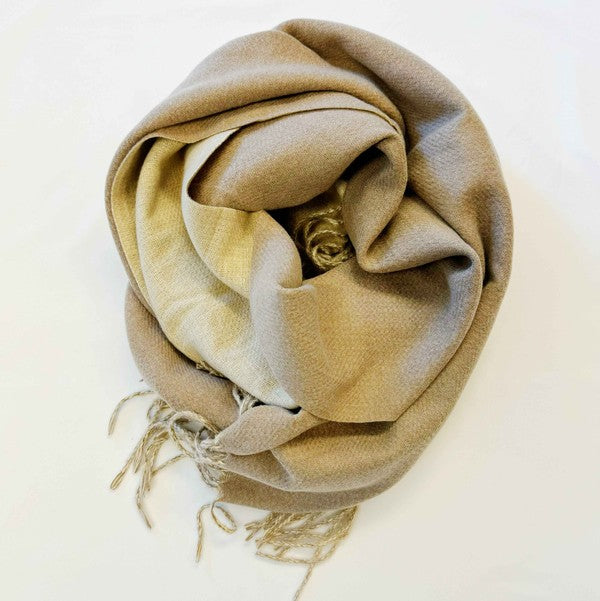 Gray Double Sided Reversible Scarf