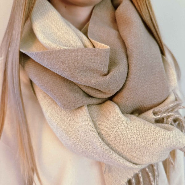 Gray Double Sided Reversible Scarf