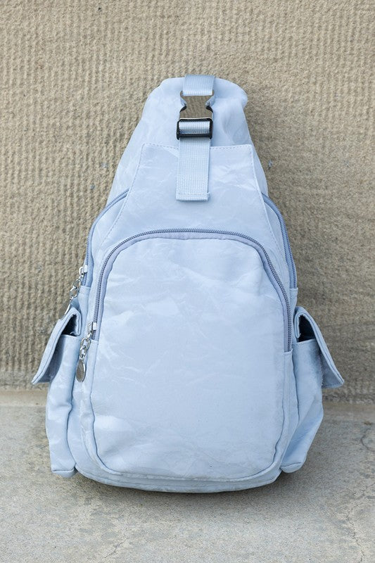 Powder Blue Convertible Backpack Sling