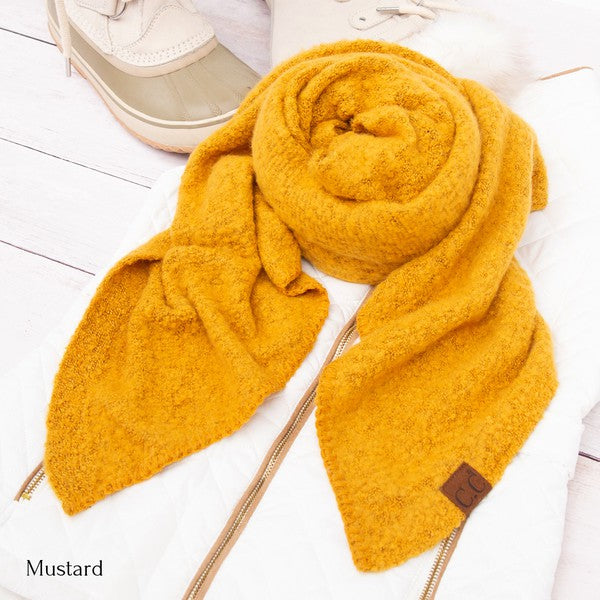 Mustard Ultra-Soft Draped Scarves