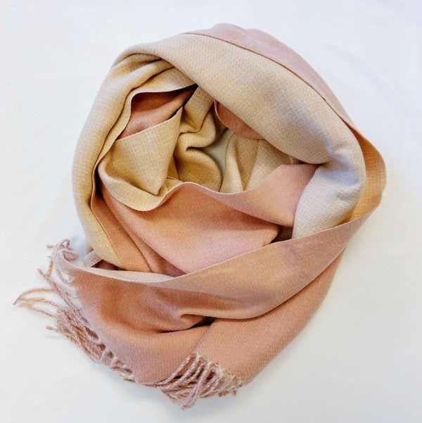 Pink Double Sided Reversible Scarf