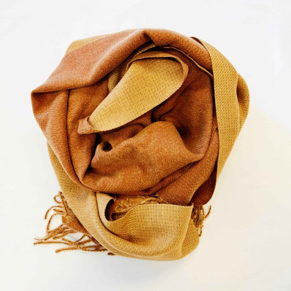 Rust Double Sided Reversible Scarf