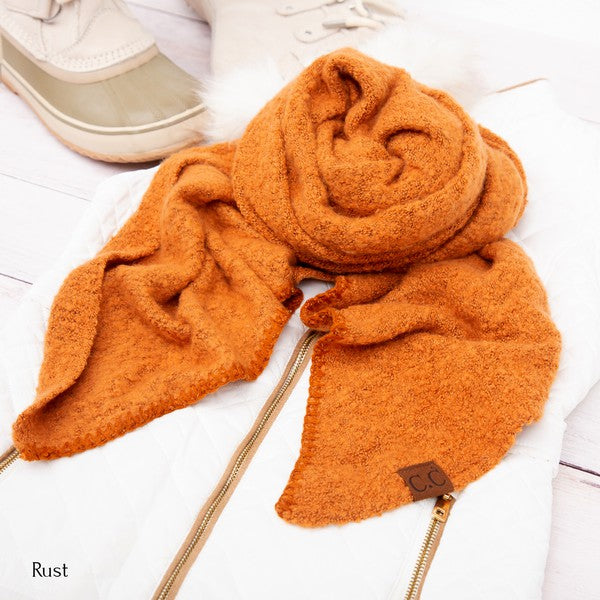 Rust Ultra-Soft Draped Scarves