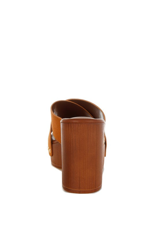 Tan  Mearsk Genuine Suede Leather Clogs