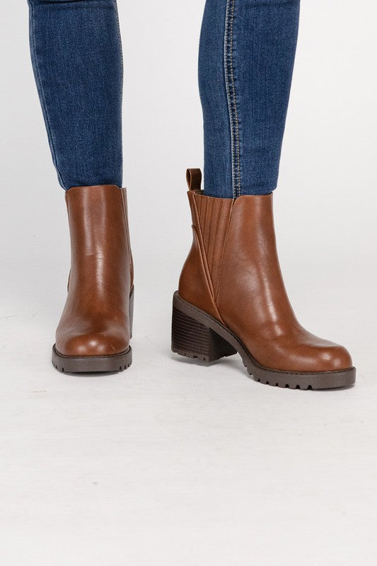 Cognac WISELY Ankle Bootie