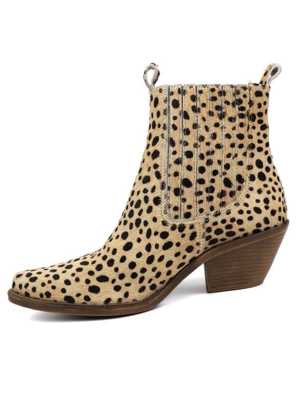 Western Leather Fashion Bootie