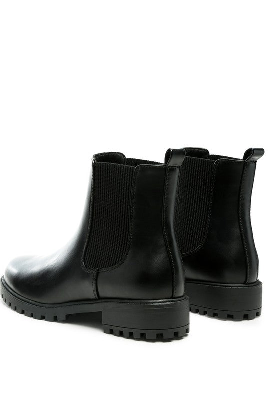 Black  Chelsea Styled Ankle Boots