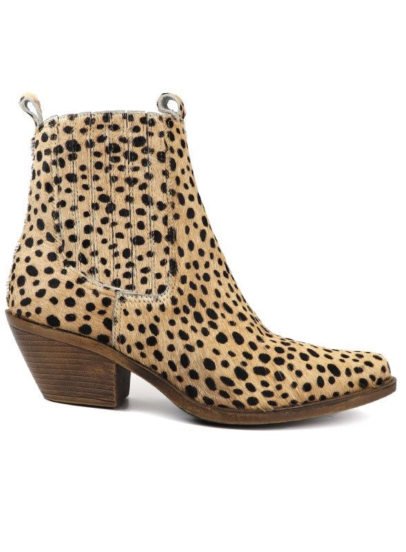 Western Leather Fashion Bootie