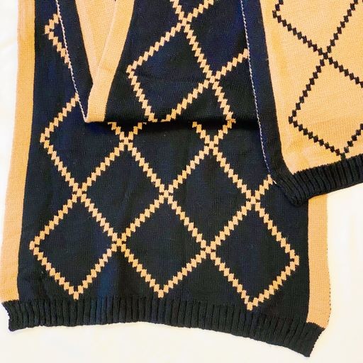 black Gold Paris Class Knit Scarf