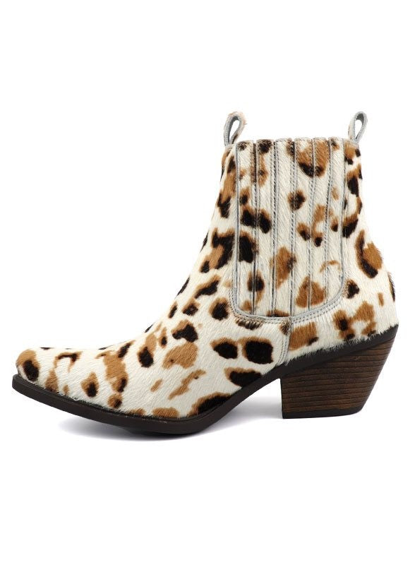 Western Leather Fashion Bootie